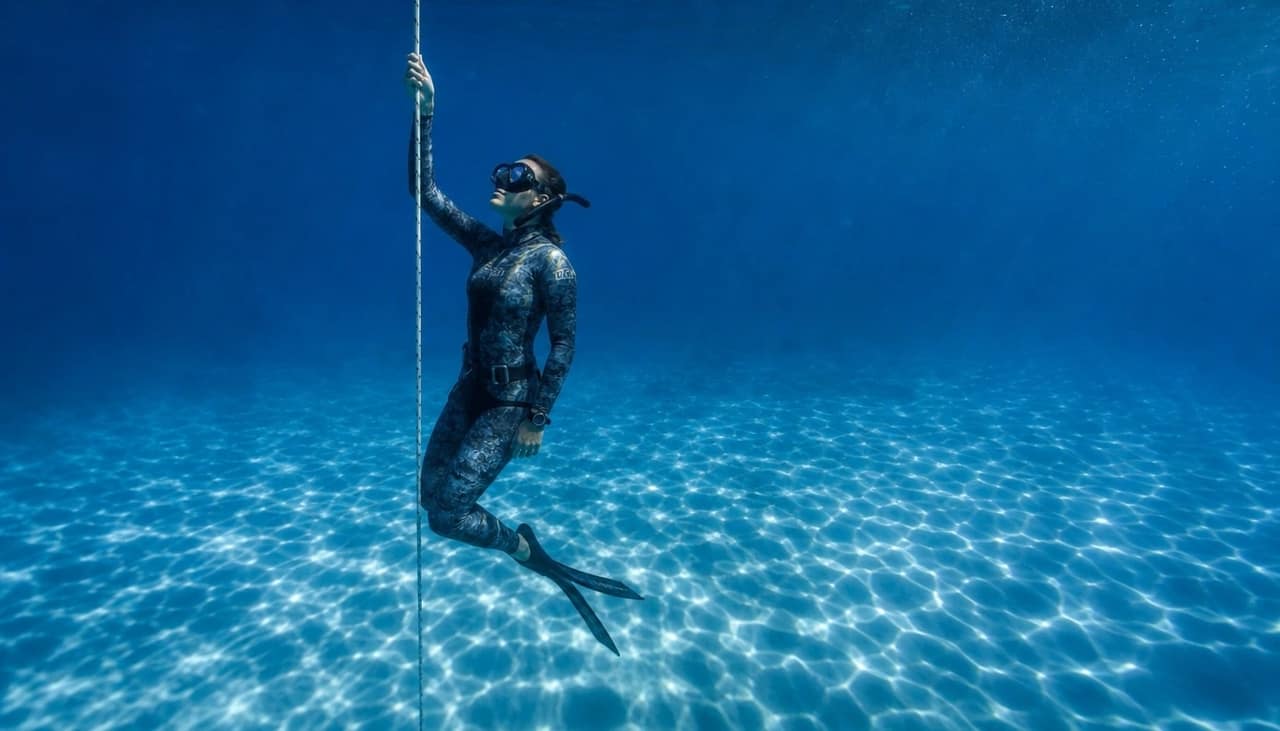 First Breath — freediving to 12m